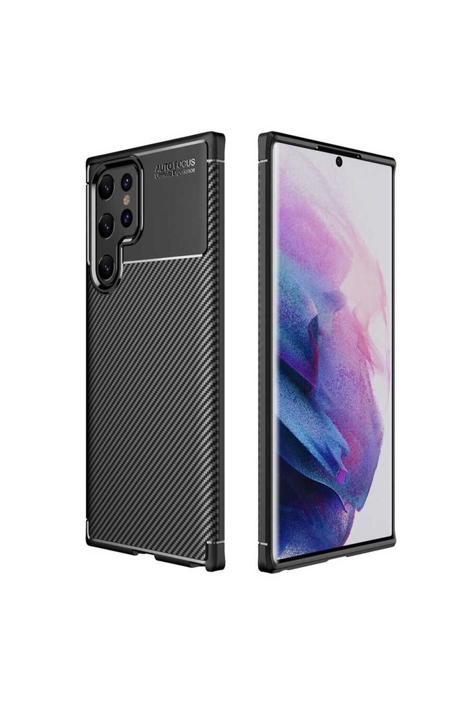 [RNZ-TA67828] Samsung Galaxy S22 Ultra Uyumlu Kılıf Zore Negro Silikon Kapak (Siyah)