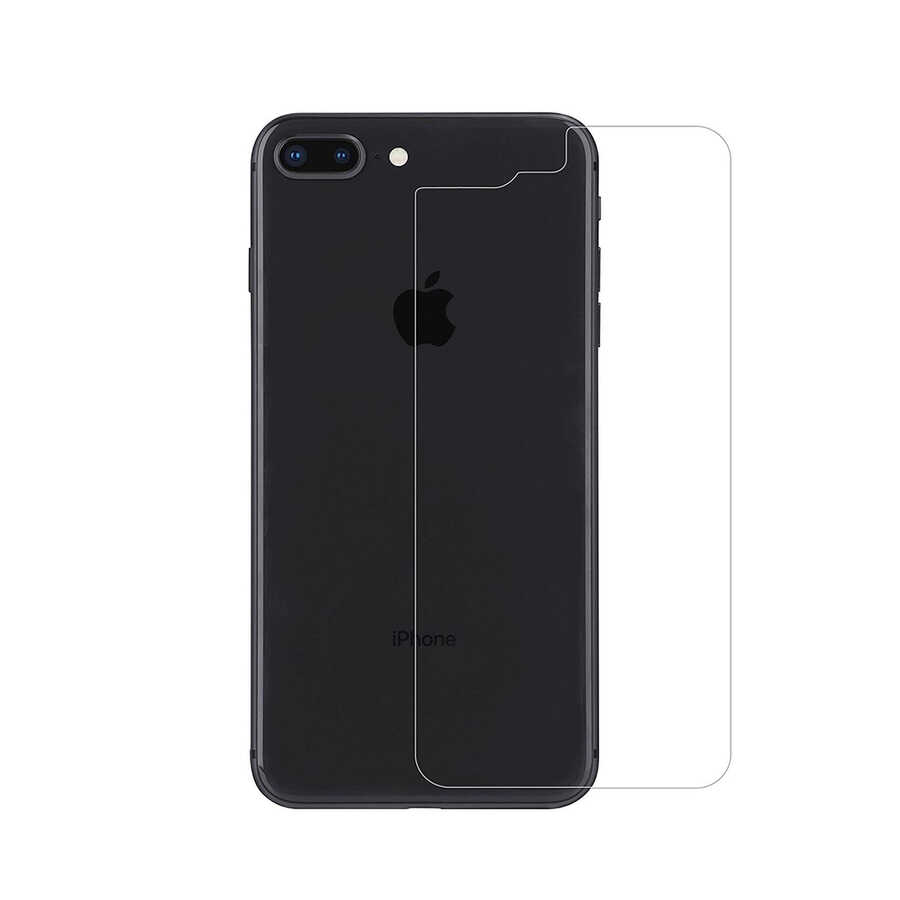 Apple iPhone 7 Plus Uyumlu Zore Back Maxi Glass Temperli Cam Arka Koruyucu
