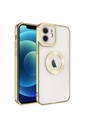 Apple iPhone 11 Uyumlu Kılıf Kamera Korumalı Logo Gösteren Zore Omega Kapak