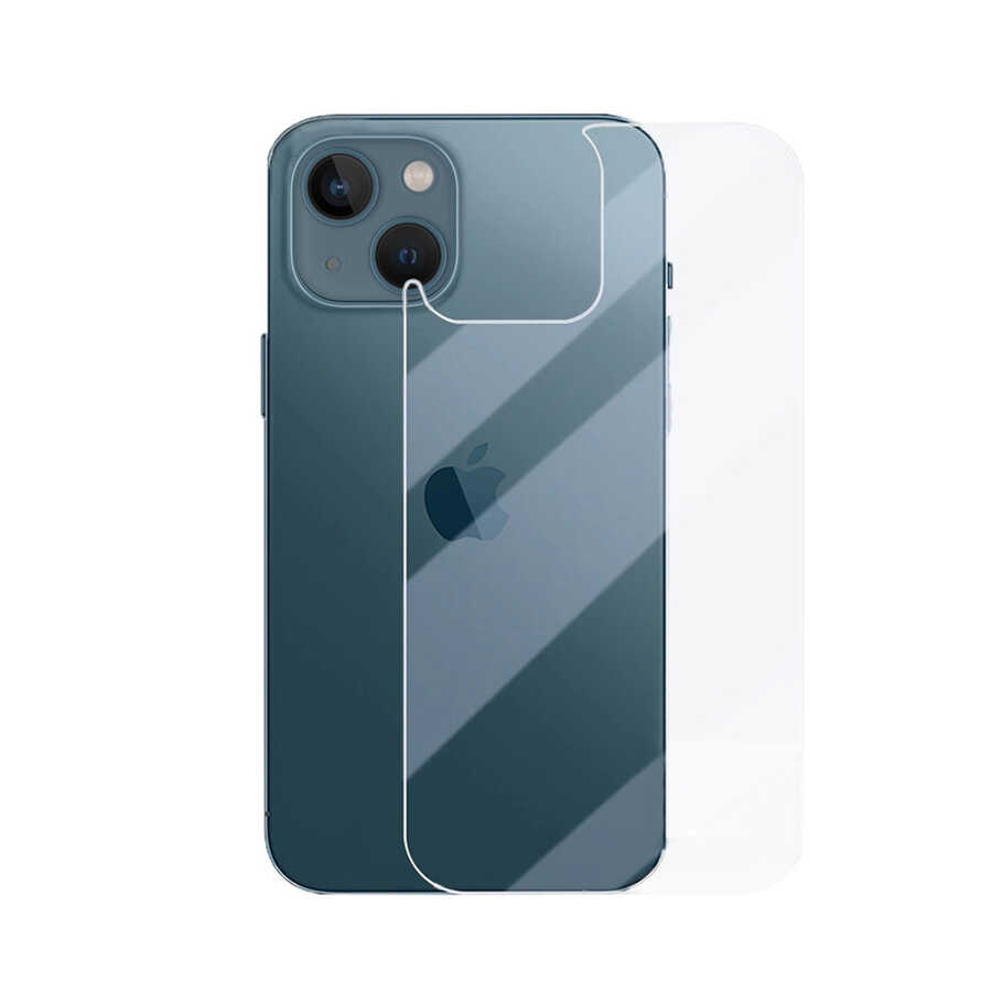 [RNZ-T21359] Apple iPhone 13 Mini Uyumlu Zore Back Maxi Glass Temperli Cam Arka Koruyucu