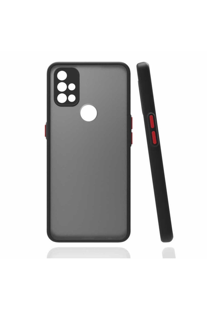 [RNZ-TA67180] OnePlus Nord N10 5G Uyumlu Kılıf Zore Hux Kapak (Siyah)