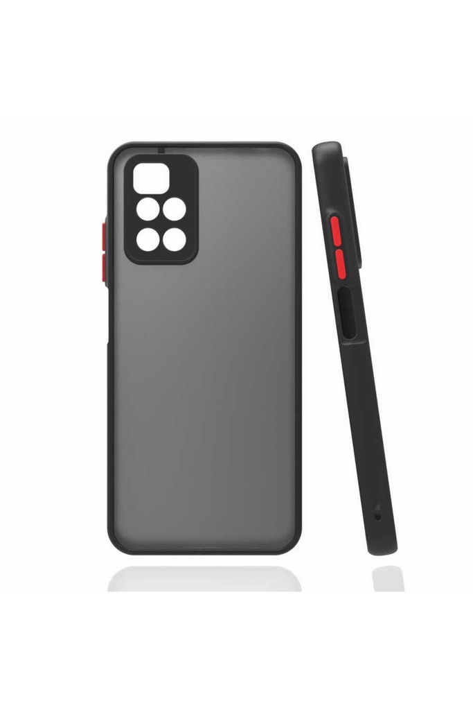 [RNZ-TA67198] Xiaomi Redmi 10 Uyumlu Kılıf Zore Hux Kapak (Siyah)