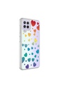 Samsung Galaxy M32 Uyumlu Kılıf Zore M-Blue Desenli Kapak