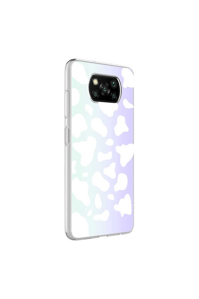 Xiaomi Poco X3 Uyumlu Kılıf Zore M-Blue Desenli Kapak
