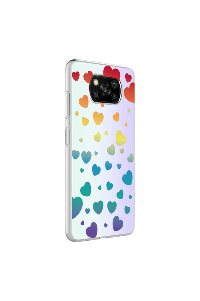 Xiaomi Poco X3 Uyumlu Kılıf Zore M-Blue Desenli Kapak