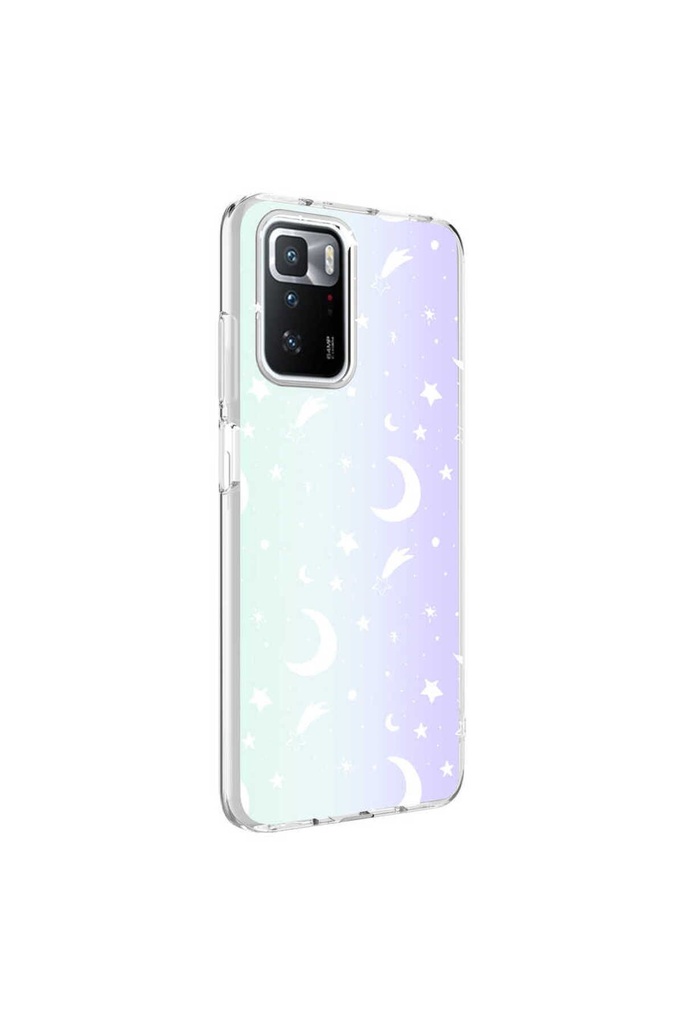 Xiaomi Redmi Note 10 Uyumlu Kılıf Zore M-Blue Desenli Kapak