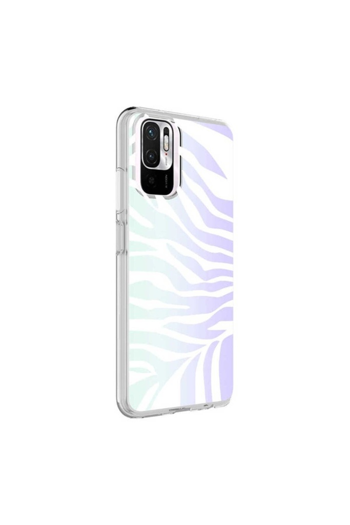 [RNZ-TA67383] Xiaomi Redmi Note 10 Uyumlu Kılıf Zore M-Blue Desenli Kapak (Zebra No1)