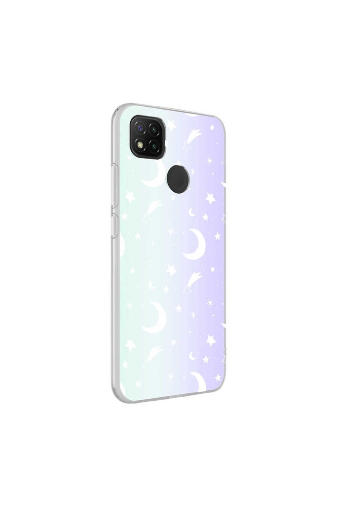 Xiaomi Redmi 9C Uyumlu Kılıf Zore M-Blue Desenli Kapak