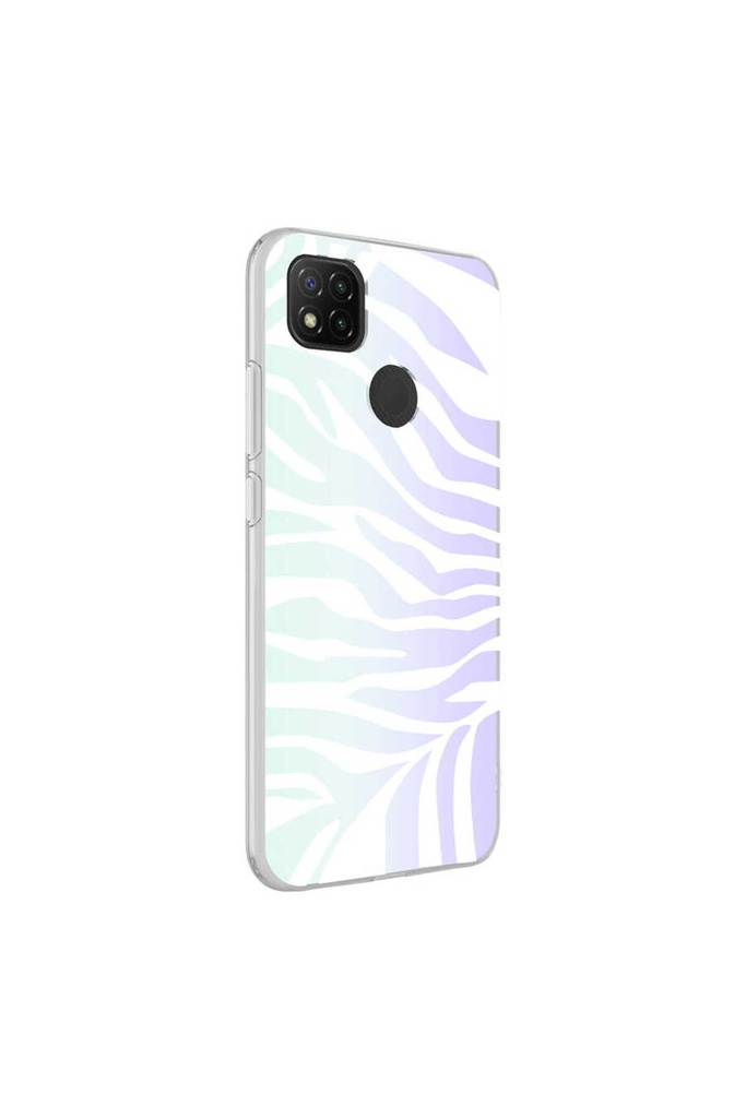 [RNZ-TA67399] Xiaomi Redmi 9C Uyumlu Kılıf Zore M-Blue Desenli Kapak (Zebra No1)