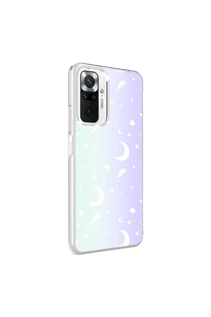 Xiaomi Redmi Note 10 Pro Uyumlu Kılıf Zore M-Blue Desenli Kapak