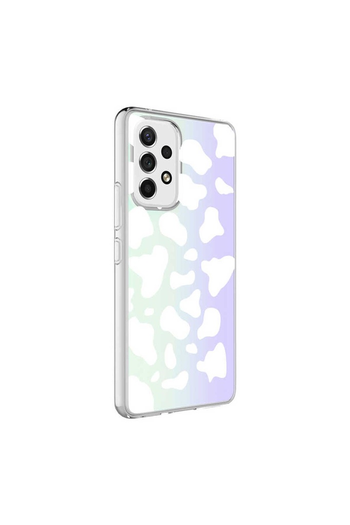 Samsung Galaxy A73 Uyumlu Kılıf Zore M-Blue Desenli Kapak