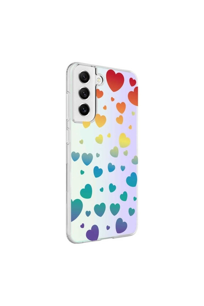 Samsung Galaxy S21 FE Uyumlu Kılıf Zore M-Blue Desenli Kapak
