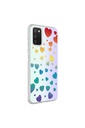 Samsung Galaxy A03S Uyumlu Kılıf Zore M-Blue Desenli Kapak