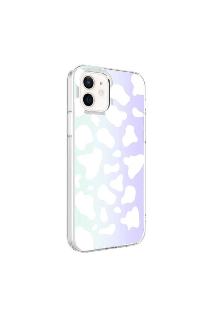 Apple iPhone 12 Uyumlu Kılıf Zore M-Blue Desenli Kapak