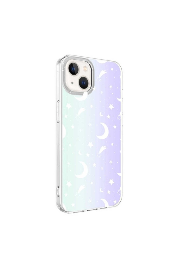 Apple iPhone 13 Uyumlu Kılıf Zore M-Blue Desenli Kapak