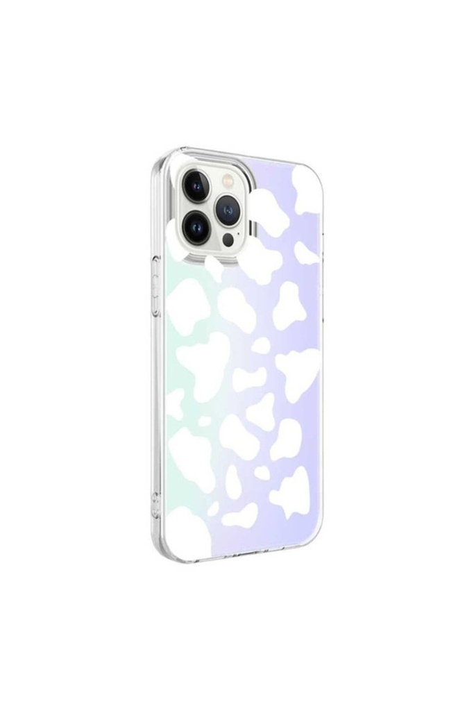 Apple iPhone 13 Pro Uyumlu Kılıf Zore M-Blue Desenli Kapak