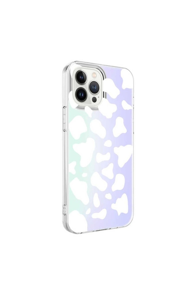 Apple iPhone 13 Pro Max Uyumlu Kılıf Zore M-Blue Desenli Kapak