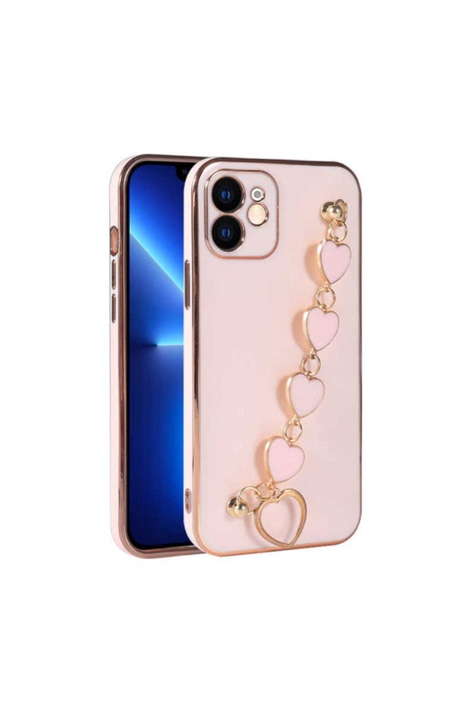 [RNZ-TA67621] Apple iPhone 11 Uyumlu Kılıf Zore Kalbim Kapak (Pembe)