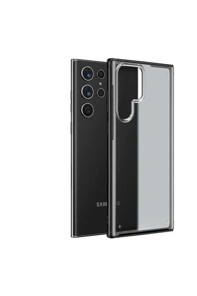 [RNZ-TA67855] Samsung Galaxy S22 Ultra Uyumlu Kılıf Zore Volks Kapak (Siyah)