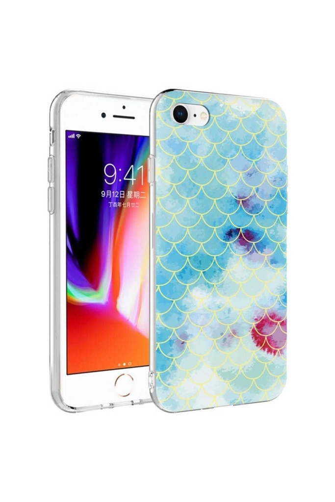 [RNZ-TA67668] Apple iPhone 7 Uyumlu Kılıf Zore Bella Kapak (Mavi)
