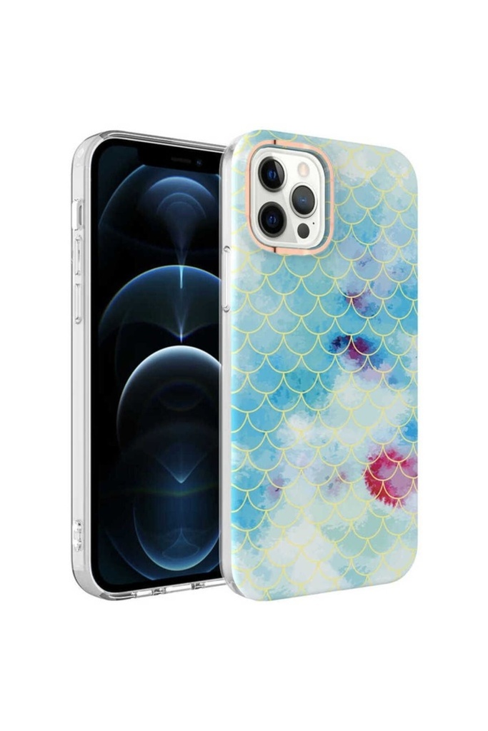 [RNZ-TA67695] Apple iPhone 12 Pro Max Uyumlu Kılıf Zore Bella Kapak (Mavi)