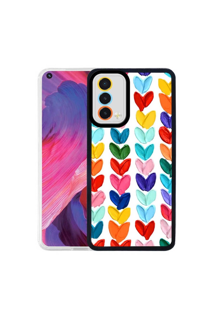 Oppo A74 4G Uyumlu Kılıf Zore M-Fit Desenli Kapak