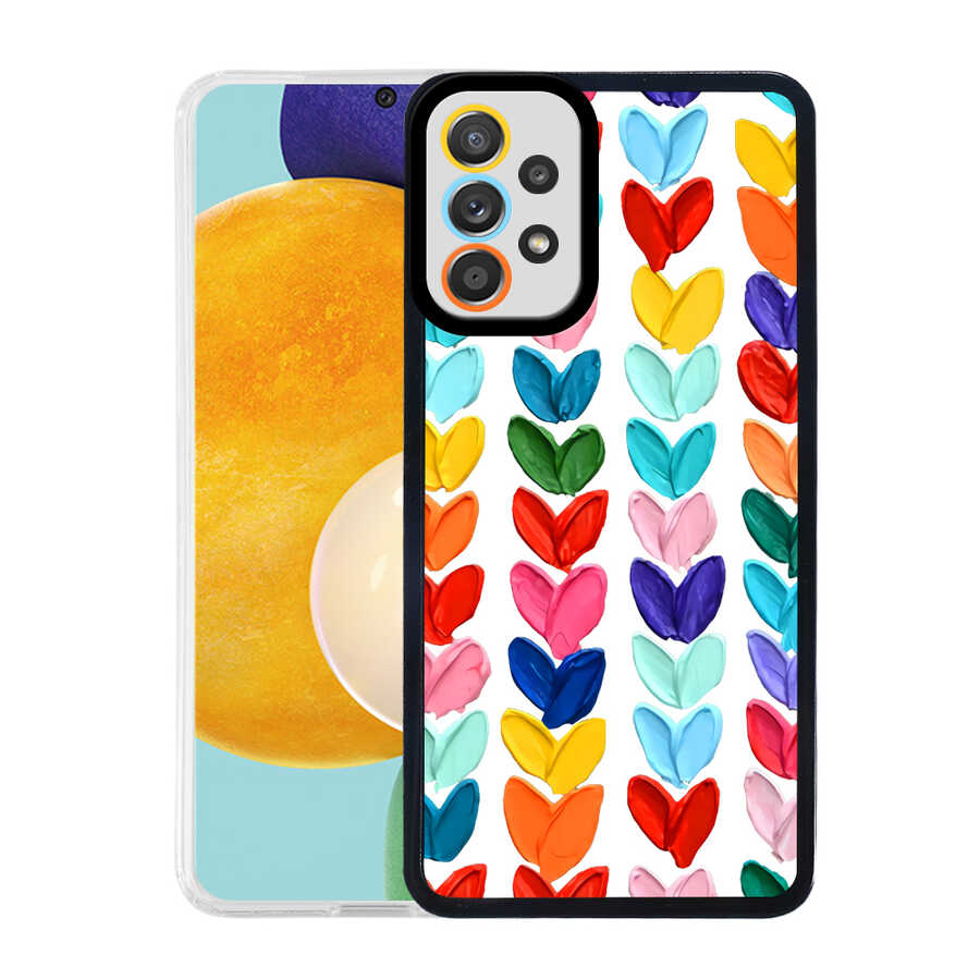 Samsung Galaxy A72 Uyumlu Kılıf Zore M-Fit Desenli Kapak