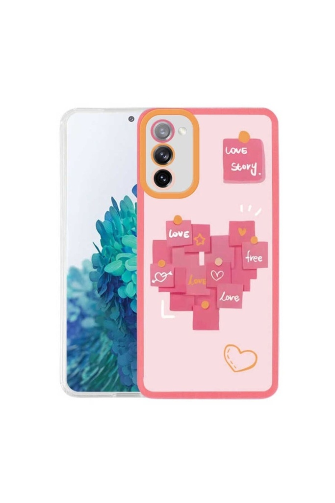 [RNZ-TA68028] Samsung Galaxy S20 FE Uyumlu Kılıf Zore M-Fit Desenli Kapak (Love Story No2)