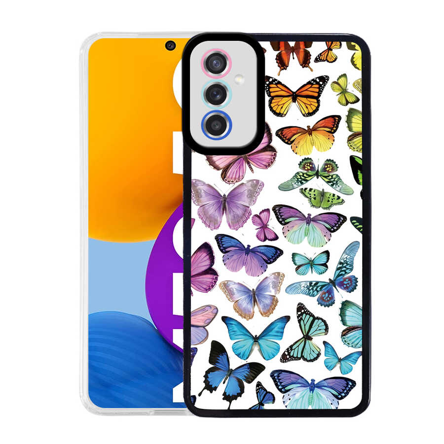 Samsung Galaxy M52 Uyumlu Kılıf Zore M-Fit Desenli Kapak