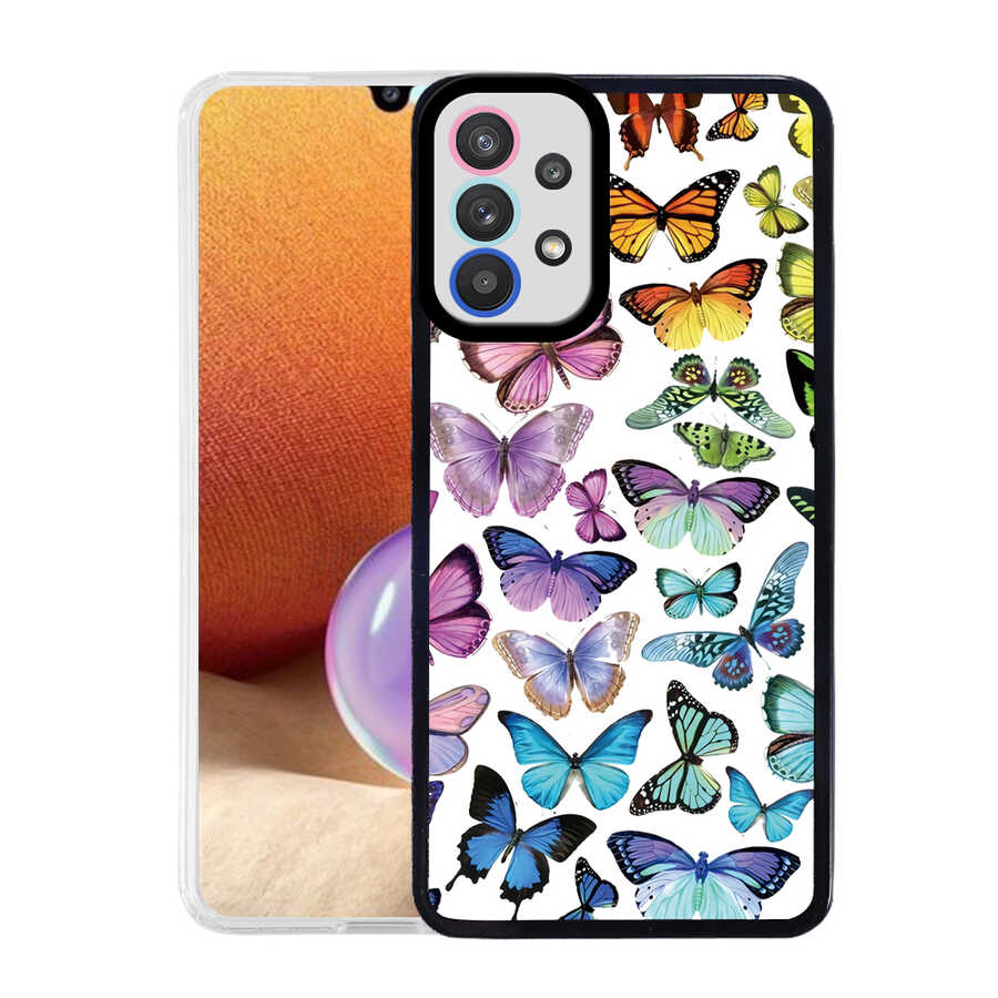 Samsung Galaxy A32 4G Uyumlu Kılıf Zore M-Fit Desenli Kapak