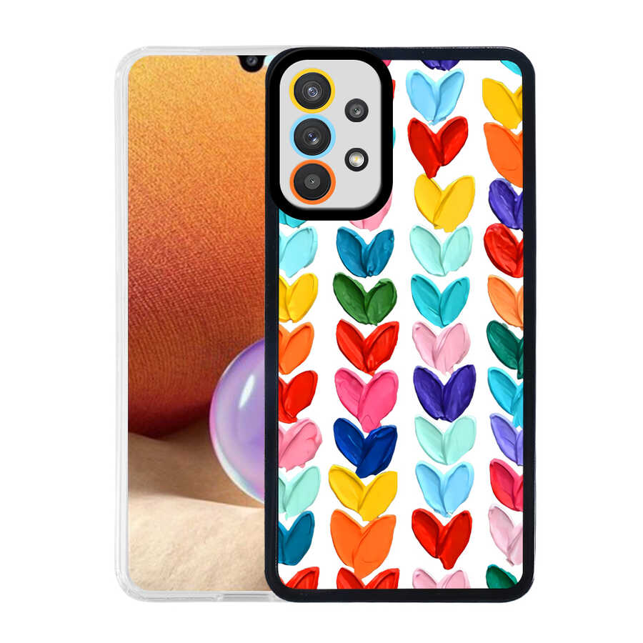 Samsung Galaxy A32 4G Uyumlu Kılıf Zore M-Fit Desenli Kapak