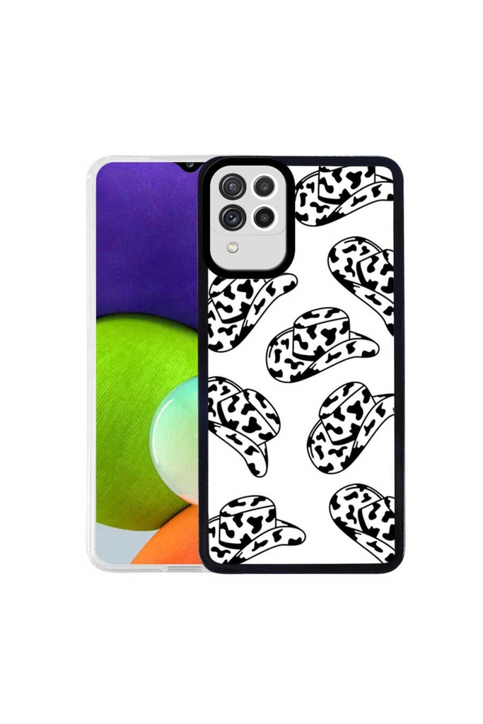 Samsung Galaxy A22 4G Uyumlu Kılıf Zore M-Fit Desenli Kapak