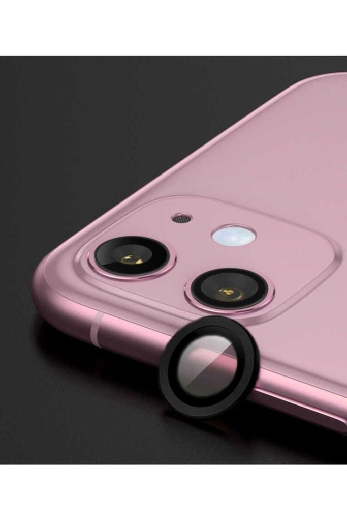 [RNZ-TA68496] Apple iPhone 12 Mini Uyumlu Zore CL-07 Kamera Lens Koruyucu (Siyah)