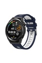 Samsung Galaxy Watch 42mm Uyumlu Kordon Silikon Çift Renkli Sportif KRD-55 Kayış