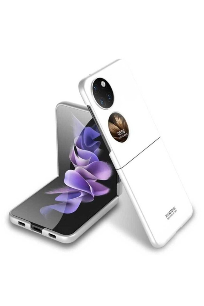 Huawei P50 Pocket Uyumlu Kılıf Zore Sert Kıpta Kapak