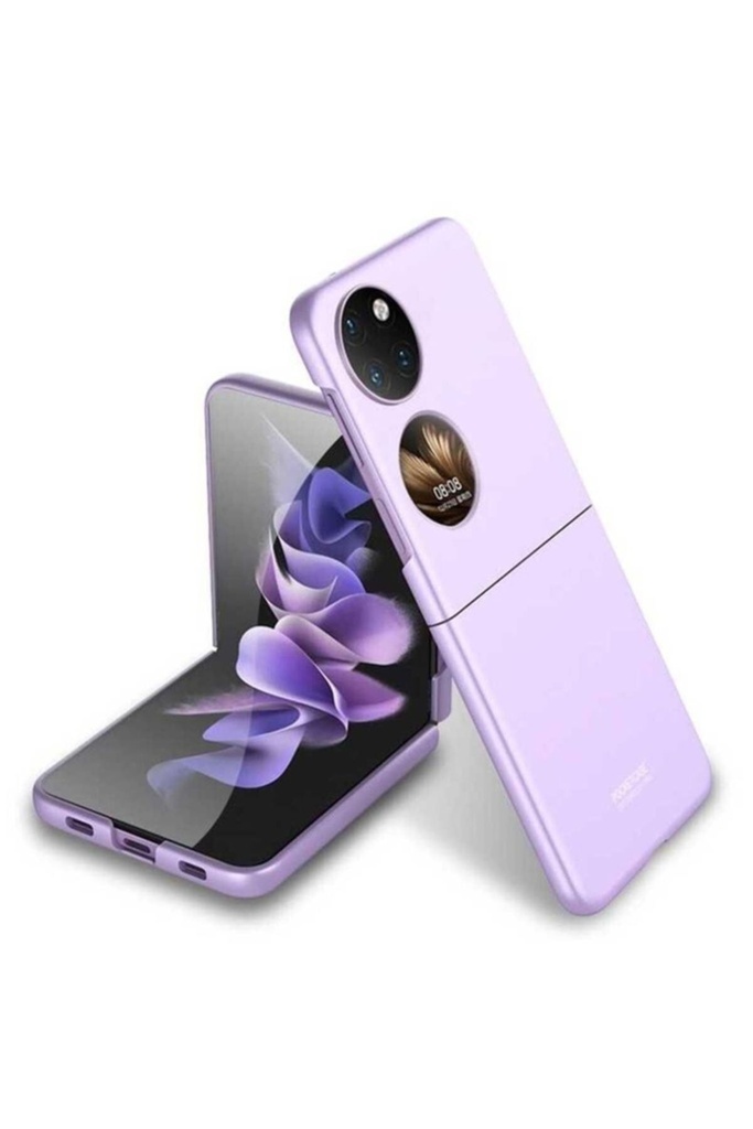 Huawei P50 Pocket Uyumlu Kılıf Zore Sert Kıpta Kapak