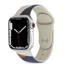 Apple Watch 38mm Uyumlu Kordon Silikon Renkli Tasarım Yumuşak Spor KRD-62 Kayış