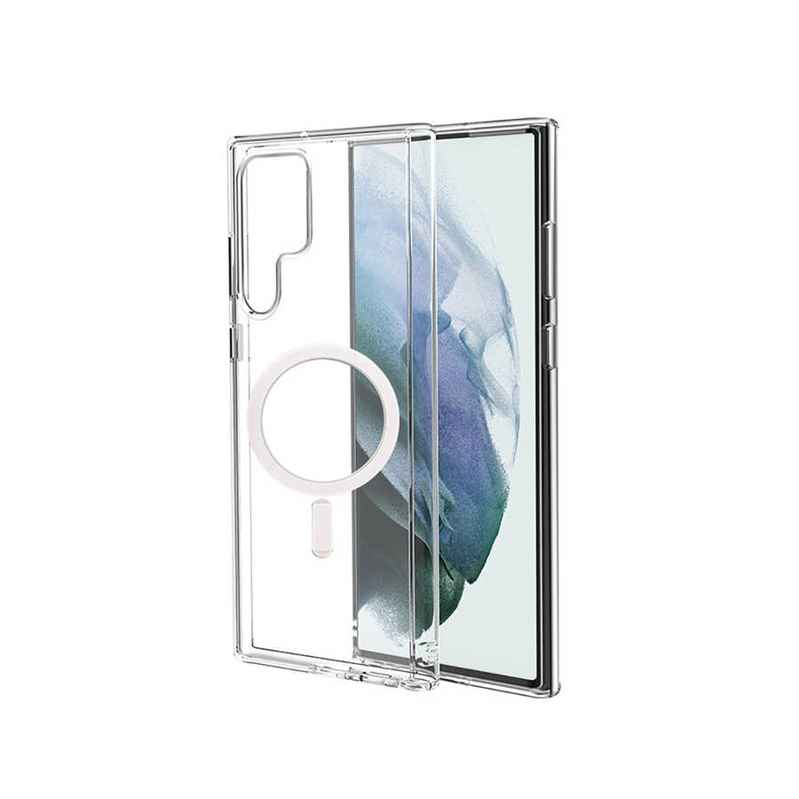 Samsung Galaxy S22 Ultra Uyumlu Kılıf Zore Tacsafe Wireless Kapak