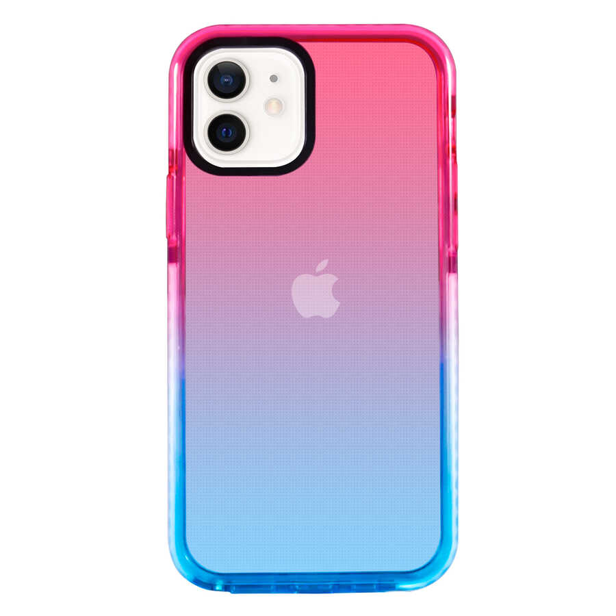 [RNZ-TA68825] Apple iPhone 12 Uyumlu Kılıf Zore Renkli Punto Kapak