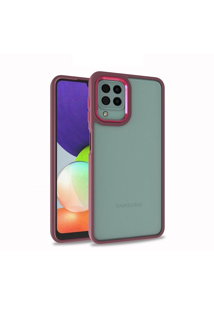 Samsung Galaxy A12 Uyumlu Kılıf Zore Flora Kapak