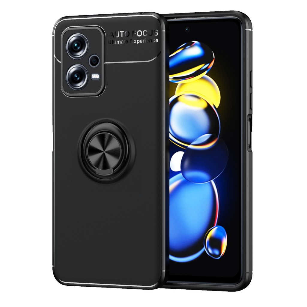 [RNZ-TA86838] Xiaomi Redmi Note 12 5G Uyumlu Kılıf Zore Ravel Silikon Kapak (Siyah)