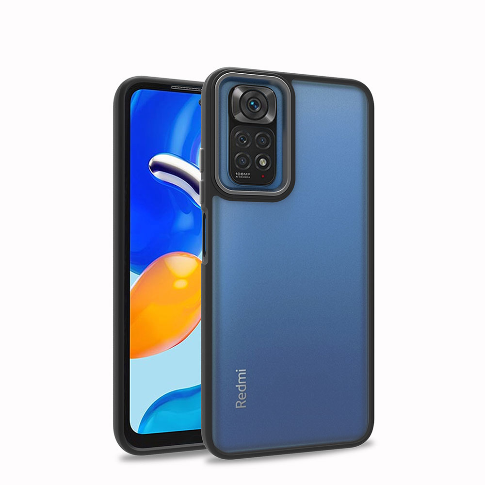 [RNZ-TA68919] Xiaomi Redmi Note 11 Pro 5G Uyumlu Kılıf Zore Flora Kapak (Siyah)