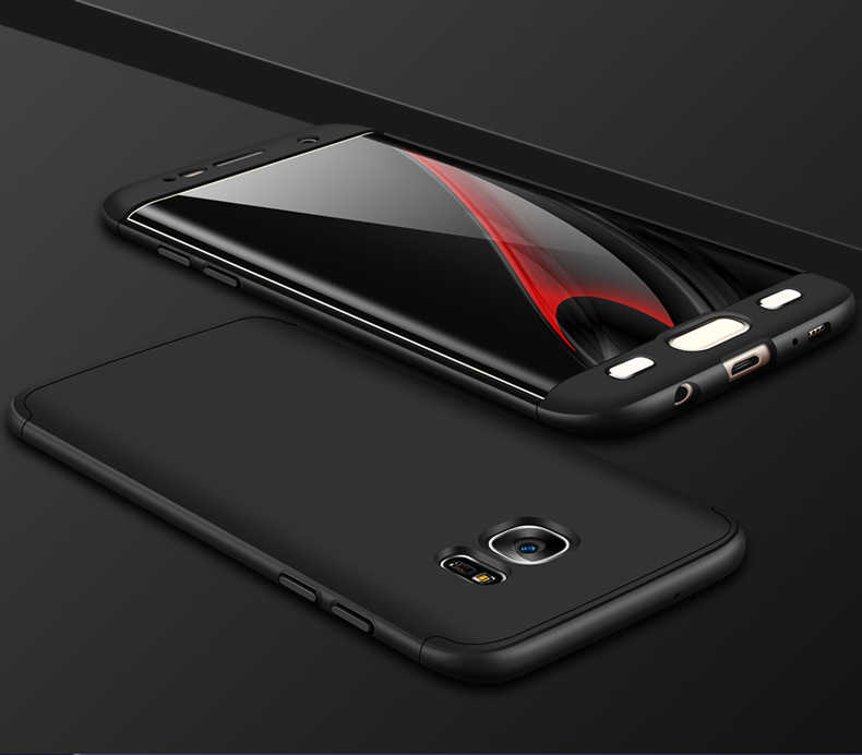 [RNZ-TA524] Samsung Galaxy S7 Edge Uyumlu Kılıf Zore Ays Kapak (Siyah)