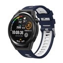 Huawei GT2 46mm 22mm Uyumlu Kordon Silikon Çift Renkli Sportif KRD-55 Kayış