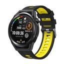 Huawei GT2 46mm 22mm Uyumlu Kordon Silikon Çift Renkli Sportif KRD-55 Kayış