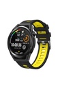 Samsung Galaxy Watch Active 2 44mm Uyumlu Kordon Silikon Çift Renkli Sportif KRD-55 Kayış
