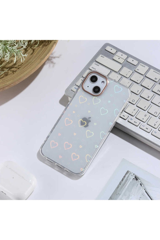 Apple iPhone 13 Uyumlu Kılıf Zore Sidney Desenli Sert Kapak