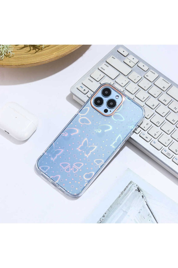 Apple iPhone 13 Pro Uyumlu Kılıf Zore Sidney Desenli Sert Kapak