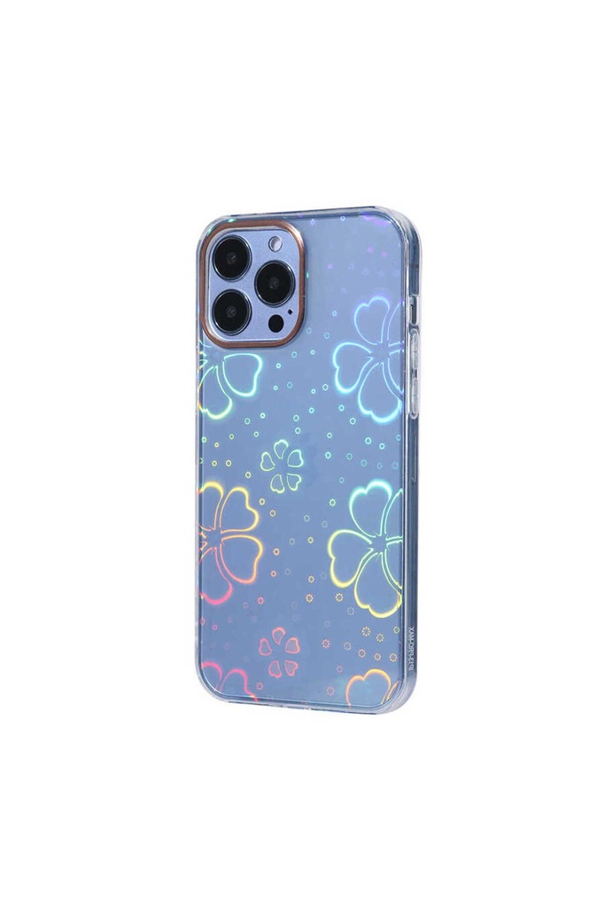 [RNZ-TA69228] Apple iPhone 13 Pro Uyumlu Kılıf Zore Sidney Desenli Sert Kapak (Flower No3)