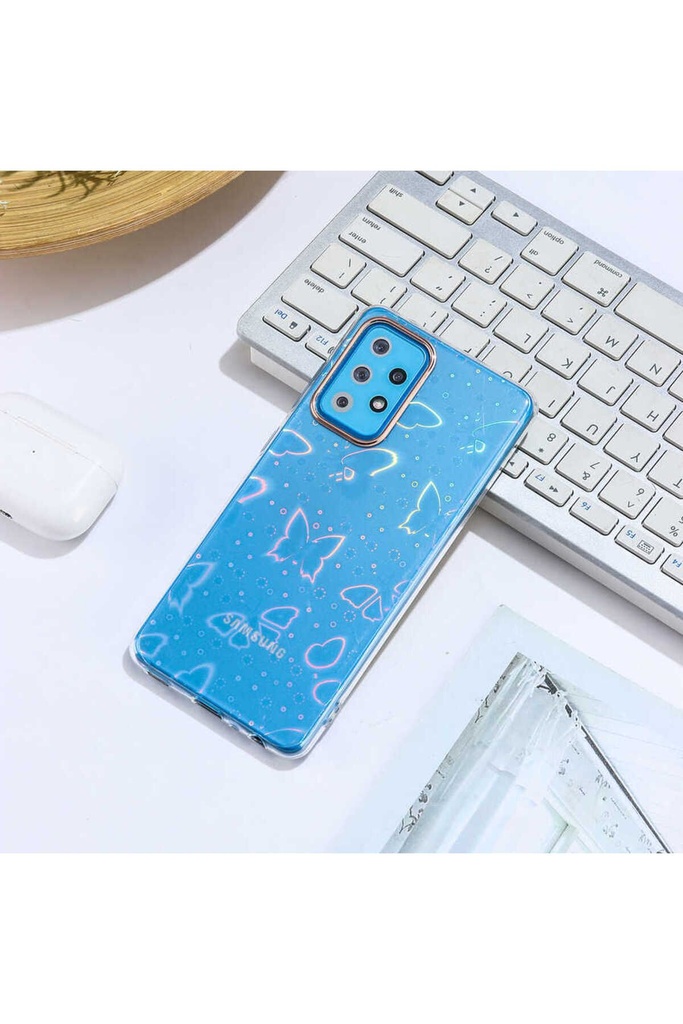 Samsung Galaxy A72 Uyumlu Kılıf Zore Sidney Desenli Sert Kapak